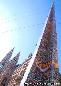 самая высокая в мире башня из конструктора лего собрана в Вене